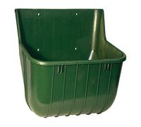 Kerbl Mangiatoia senza bordo di protezione verde 15 Lt