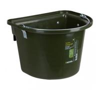 KERBL-Mangiatoia in plastica con manico e gancio per cavalli, colore: verde
