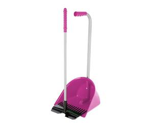 Kerbl Mistboy® Mini con rastrello, Pala per Il Letame, Rosa, plastica, 60cm, Bambini, Agricoltori, Proprietari di Cavalli, Proprietari di Cani, infrangibile, Resistente ai carichi