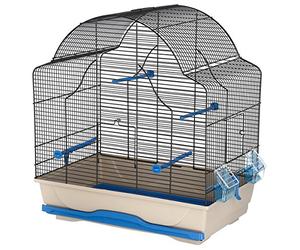 Kerbl MPS Gabbia - Gabbia per Uccelli, 56 x 36,5 x 62 cm, Blu/Grigio