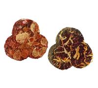 Kerbl Native spuntino Clover Leaves, 2 Pezzi, 70 g, 6 cm, Confezione da 2