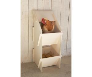 Kerbl Nido per deposizione uova in legno adatto per un totale di 10 polli