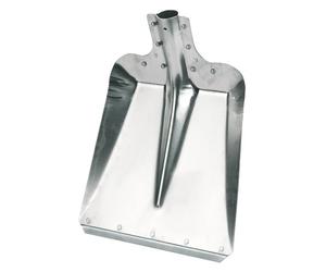 Kerbl Pala in Alluminio Misura 7 - Larghezza 32 cm, da Giardino/Stalla/Neve, con Bordo Zincato Paraurti, Senza Manico (2970)