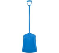 Kerbl Pala universale in plastica, manico a D, blu reale, pala, 118 x 31 cm, in plastica, per agricoltori domestici, proprietari di cavalli, resistente alle temperature e agli urti