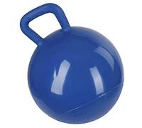 Kerbl Palla da gioco per cavalli, giocattolo per cavalli, palla da gioco a forma di animale, blu, PVC, Ø25 cm, cavalli, con valvola, resistente