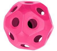 Kerbl Pallone da Gioco per Cavalli, per Occupazione giocosa, Alimentazione semplificata per Cavalli, Fino a 3 kg di Fieno, Ø 40 cm, 19 Aperture Ø 6 cm, Rosa