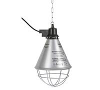 Kerbl Paralume per lampada a infrarossi - max. 175 W Paralume in alluminio 21 cm - Cavo da 5 m