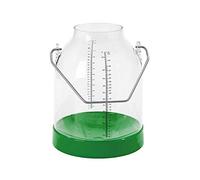 Kerbl Pattumiera da mungitura 30 litri con scala verde, altezza 143
