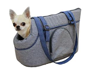 Kerbl Pet Borsa Marie, Grigio/Blu, 40 x 20 x 21 cm