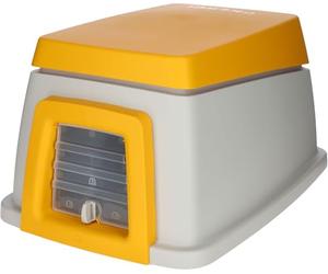 Kerbl Pet Bunny Base, casetta per Conigli per Esterni, con Fieno, abbeveratoio, Porta a 4 Vie, richiudibile e Adatta Come Scatola per Il Trasporto