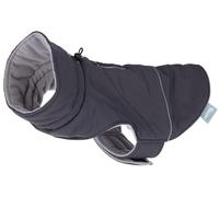 Kerbl Pet Cappotto per cani Montreal, antivento e impermeabile, fodera interna in pile, tessuto elasticizzato, facile da indossare, bordatura riflettente, lavabile a 30 °C, M, 40 cm, grigio
