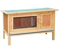 Kerbl Pet Casa dei roditori Fred, Gabbia per piccoli animali, Gabbia per roditori, Marrone, 100x45x62cm, Legno, Conigli, Conigli, Porcellini d'India, Vassoio estraibile