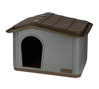 House for Cats Paola Eco Kerbl - 60 x 51 x 41 cm - grigio e marrone - plastica riciclata