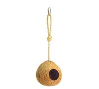 Kerbl Pet Casetta per Uccelli Selvatici in Cocco | Diametro: circa 12 cm. Casetta in cocco resistente alle intemperie con corda per appenderla come posto protetto per uccelli e