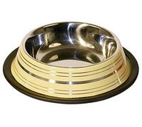 Kerbl Pet Ciotola in acciaio inox, 200 ml, colori assortiti, antiscivolo