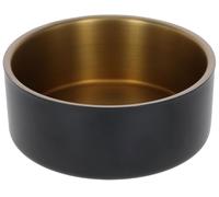 Kerbl Pet Ciotola in Acciaio Inox Golden, per Cani e Gatti, Acciaio Inossidabile, Regolazione della Temperatura, Antiscivolo, Lavabile in lavastoviglie, Nero, Oro,8.2 cm