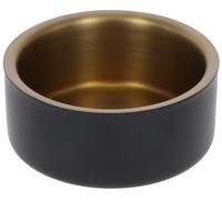 Kerbl Pet Ciotola in Acciaio Inox Golden, per Cani e Gatti, Acciaio Inossidabile, Regolazione della Temperatura, Antiscivolo, Lavabile in lavastoviglie, Nero, Oro, 5.7 cm