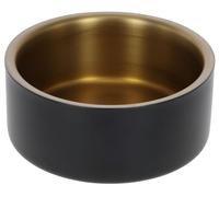 Kerbl Pet Ciotola in Acciaio Inox Golden, per Cani e Gatti, Acciaio Inossidabile, Regolazione della Temperatura, Antiscivolo, Lavabile in lavastoviglie, Nero, Oro,7.4 cm