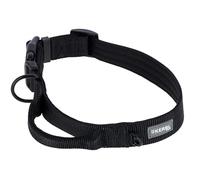 Kerbl Pet Collare Dallas, nero, larghezza 32 mm, circonferenza collo 48-65 cm, nylon, con anello a D e occhiello, in uinzaglio corto, regolabile, per cani di grossa taglia
