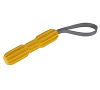 Kerbl Pet Giocattolo per cani Aqua Stab con anello, giocattolo da riporto, giallo, TPR, 20 cm, Ø 4,4 cm, lunghezza corda 15 cm, galleggiante, delicato su denti e gengive