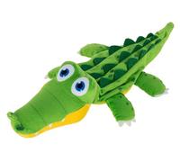 Kerbl Pet Giocattolo per gatti Jumping Coccodrillo, verde, lunghezza 34 cm, giocattolo interattivo per gatti, giocattolo in movimento, con cavo USB, ricaricabile, coda che si muove