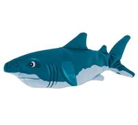Kerbl Pet Giocattolo per gatti Jumping Squalo, blu, lunghezza 30 cm, giocattolo interattivo per gatti, giocattolo in movimento, con cavo USB, ricaricabile, pinna che si muove