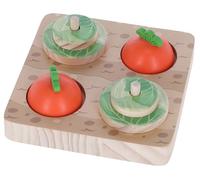 Kerbl Pet Giocattolo per Imparare e Pensare Veggie, 15 x 15 x 6 cm, Giocattolo per Conigli, Giocattolo per Conigli, Giocattolo per Roditori, Legno, Coniglio, Lepre