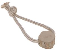 KERBL PET Gioco da lancio S, iuta/cotone con legno di caffè, 27 cm