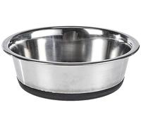 Kerbl Pet Holland VOER00021 Ciotola Acciaio con Base Antiscivolo, 425 ml, Grigio