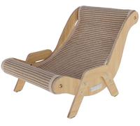 Kerbl Pet Lettino per Gatti Sundowner, in Legno di Alta qualità e sisal, per Interni ed Esterni, può Contenere Fino a 12 kg, Marrone, 52 x 37 x 37 cm