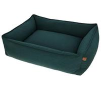 Kerbl Pet Letto Accogliente Oliver per Cani, Tessuto Robusto, Rivestimento Lavabile, Parte Inferiore Antiscivolo, Letto Moderno per Cani, Verde Inglese, 110 x 85 x 26 cm