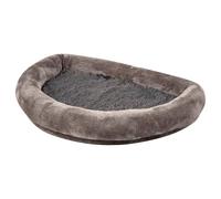 Kerbl Pet Letto Finestra, Cuccia per Gatti, Grigio, 55x35x10 cm, Legno, Peluche, Gatti, Rivestimento sfoderabile, Lavabile in Lavatrice a 30°C