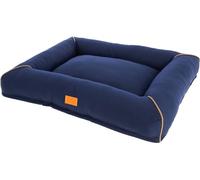 KERBL PET Letto morbido Jerome, blu scuro/cognac, 75x60x10 cm