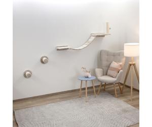 Kerbl Pet Matterhorn parete da arrampicata per gatti, beige - Set da 6 pz. beige