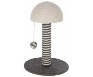 Kerbl Pet Maxi-Pet 81626 - Colonna tiragraffi Funghi, Grigio, 30 x 30 x 42 cm
