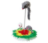 Kerbl Pet Maxi-Pet 84247 - Topolino in Pelliccia su Piuma, Diametro 17 cm