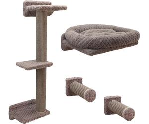 KERBL PET Parete da arrampicata Monte Alpi gatti, in 4 parti