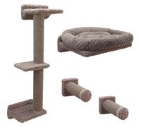 Kerbl Pet parete di arrampicata Monte Alpi per gatti - Set di 4 parti