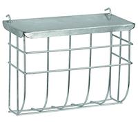 Kerbl Pet - Rastrelliere per fieno per roditori con coperchio, 25 x 9 x 17 cm