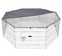 Kerbl Pet Recinto Esterno Milo, Recinto Esterno, Recinto, Box con Copertura, Metallo Verniciato a Polvere, Conigli, Lepri, Piccoli Animali