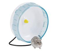 Kerbl Pet Ruota per criceti, ø 20cm, plastica, bianco/blu, indipendente, da appendere, materiale robusto