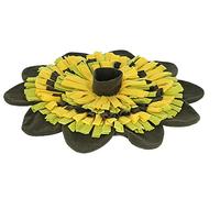 Kerbl Pet Tappeto girasole giallo/verde, Ø 60 cm