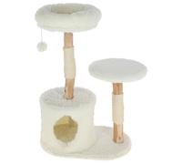 Kerbl Pet Tiragraffi Lucia per Gatti, Tronchi di Legno di Pero, Soffici Aree di Riposo, Corde in sisal per la Cura degli Artigli, giaciglio Lavabile, Bianco, 90 cm