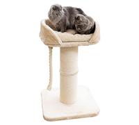 Kerbl Pet Tiragraffi Toni XL, tiragraffi per Gatti, Beige, 58x58x93 cm, Stabile e Robusto, per Gatti Maine Coon, Robusto tiragraffi in sisal Naturale.