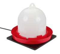Kerbl Piastra riscaldante in Gomma 24 x 24 x 0,7 cm (per Piccoli Animali e abbeveratoio da pollame, 24 V, Robusta e Resistente alle intemperie, Cavo 2 m) 70239, 1 Pezzo (Confezione da 1)
