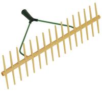 Kerbl Rastrello in plastica a 16 denti, bilaterale utilizzabile con qualsiasi manico per attrezzi