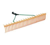 Kerbl Rastrello in plastica a 32 denti ricurvi e 16 denti trasversali