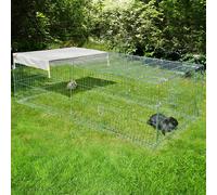 Kerbl Recinto rettangolare con griglia antifuga - L 200 x P 100 x H 60 cm