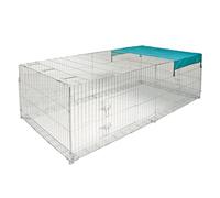 Kerbl Recinto rettangolare con griglia antifuga - L 230 x P 115 x H 70 cm (con copertura)