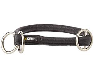 Kerbl Roma Girocollo in Pelle Rotondo, 45 cm, Nero